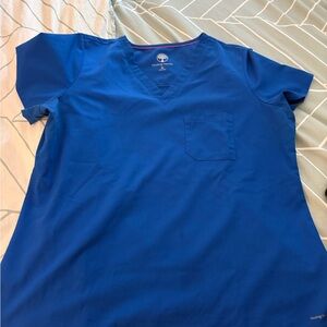 Healing Hands Royal Blue Scrub Top and jogger set